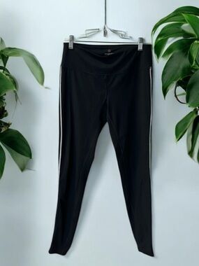 Tangerine Black Athletic Leggings Womens Small